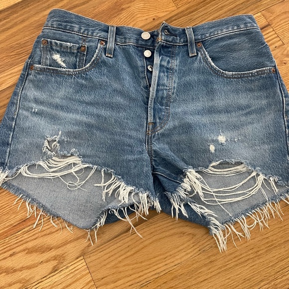 Levi’s button fly shorts sz 28 - Picture 6 of 14